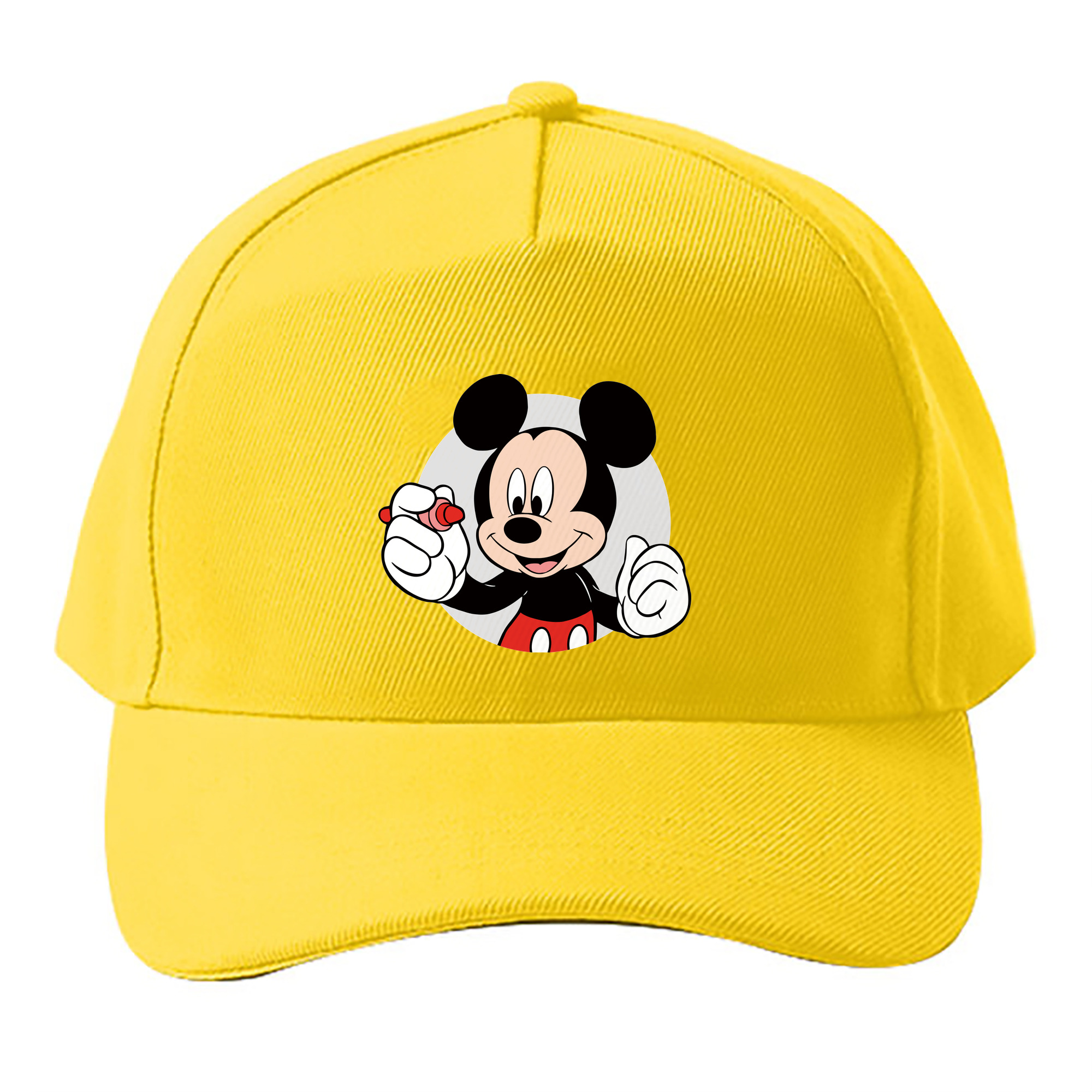 （画像用） ミッキーマウス Mickey Mouse ベースボールキャップ 綿100％ 男女兼用 帽子 スポーツ